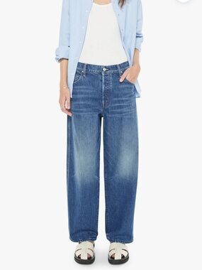 Mother Delinquent Button Ankle denim